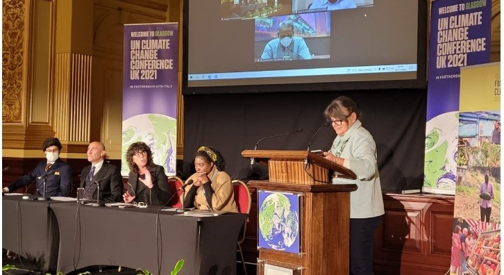 La consellera d'Acció Climàtica, Alimentació i Agenda Rural de la Generalitat, Teresa Jordà, a la Cimera del Clima COP26 a Glasgow