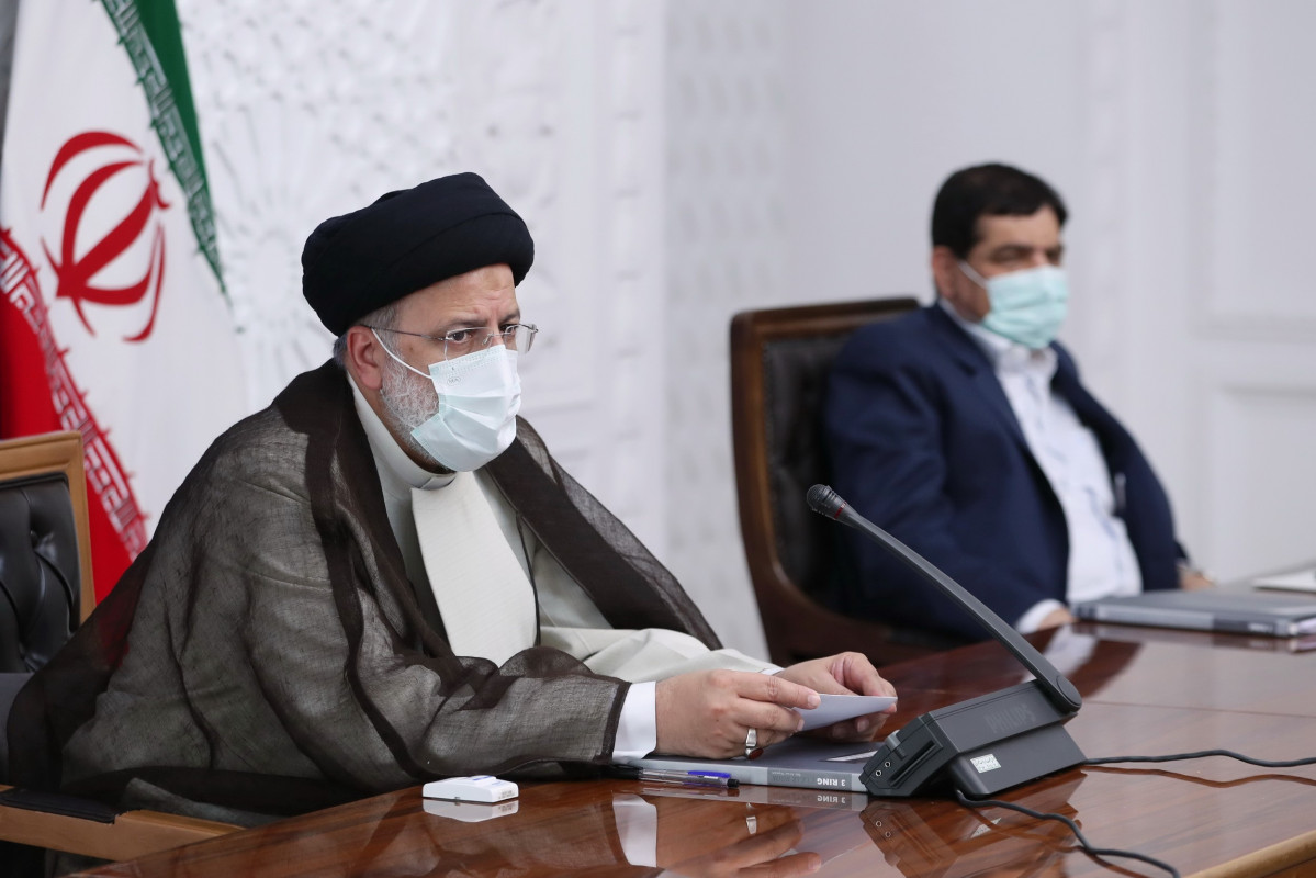 EuropaPress 4015638 handout 19 october 2021 iran tehran iranian president ebrahim raisi speaks