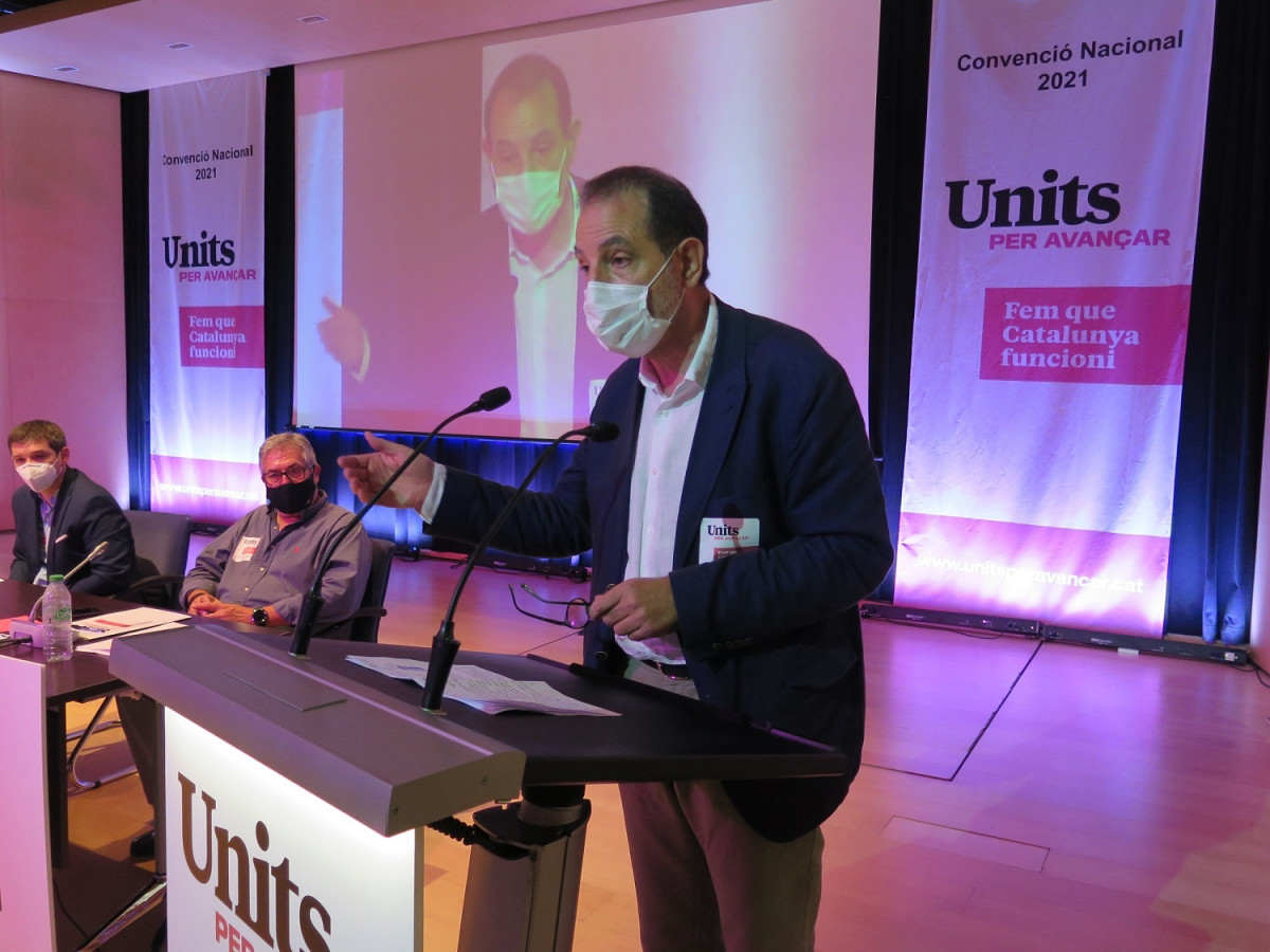 Ramon Espadaler (Units) a la Convenció Nacional de la formació, el 10 de juliol.