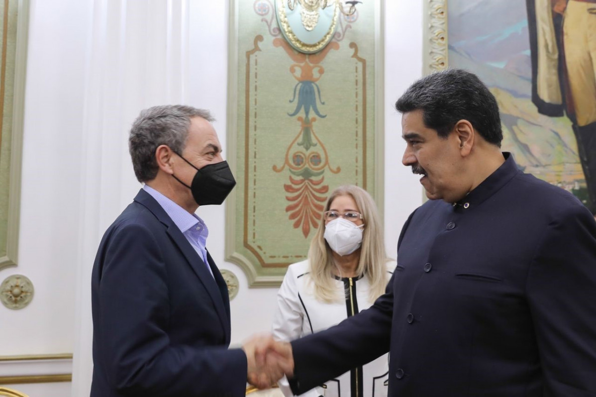 José Luis Rodríguez Zapatero i Nicolás Maduro