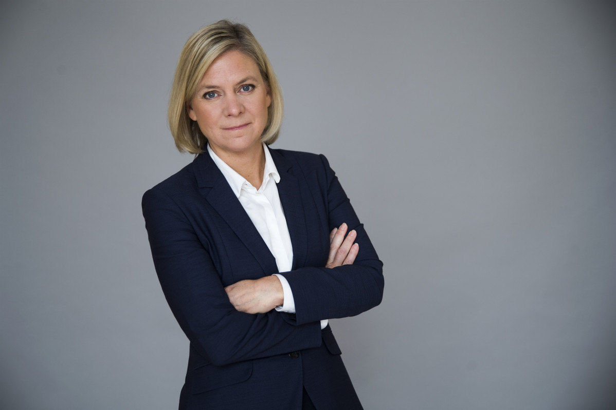 La ministra de Finances de Suècia, Magdalena Andersson.