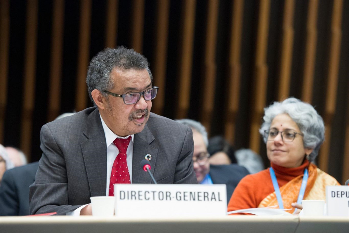 Arxiu - El director general de l'Organització Mundial de la Salut, Tedros Adhanom Ghebreyesus