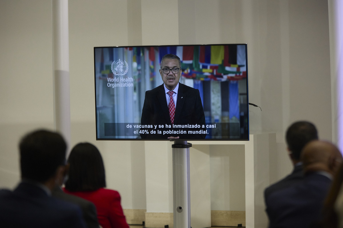 EuropaPress 4096300 director general oms tedres adhanom ghebreyesus vídeo acte vacunacio