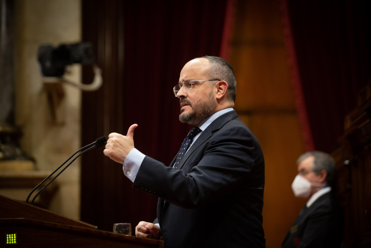 Imatge d'arxiu - El president del PP català, Alejandro Fernández, al Parlament