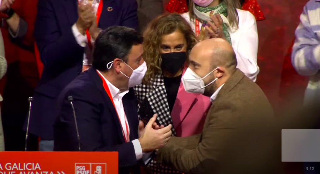 Formós, Lage Tuu00f1as i Carmela da Silva al Congrés del PSdeG