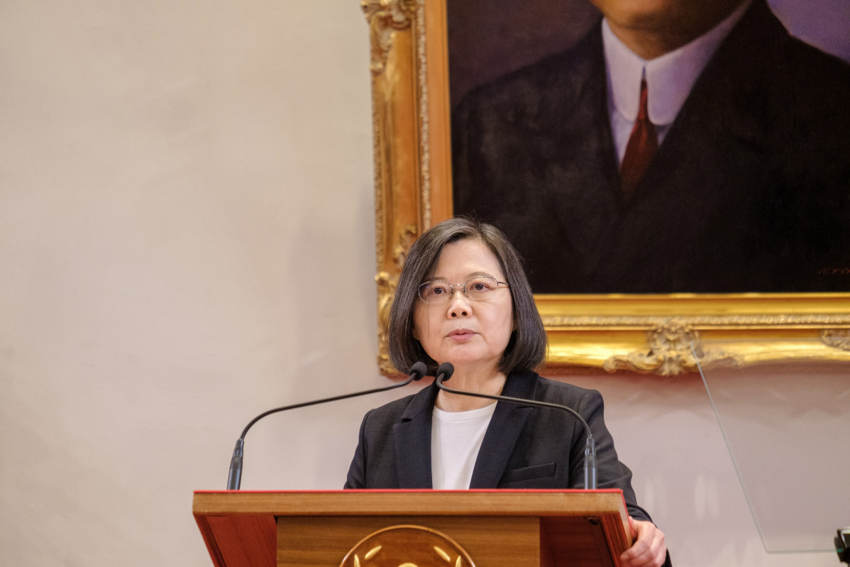 EuropaPress 4049118 02 novembre 2021 taiwan taipei city taiwanès president tsai ing wen speaks