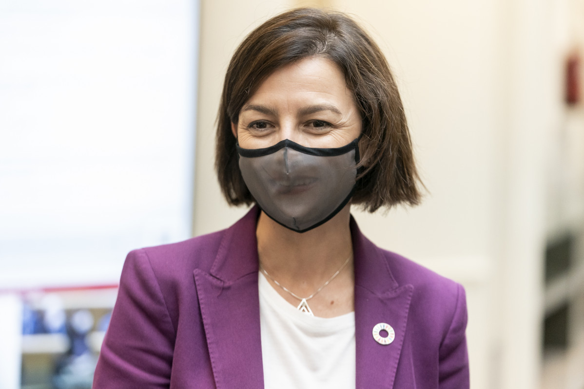 Arxiu - La portaveu del PSOE al Senat, Eva Granados.