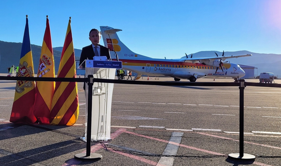 EuropaPress 4151918 cap govern xavier espot discurs després va aterrar primer avió