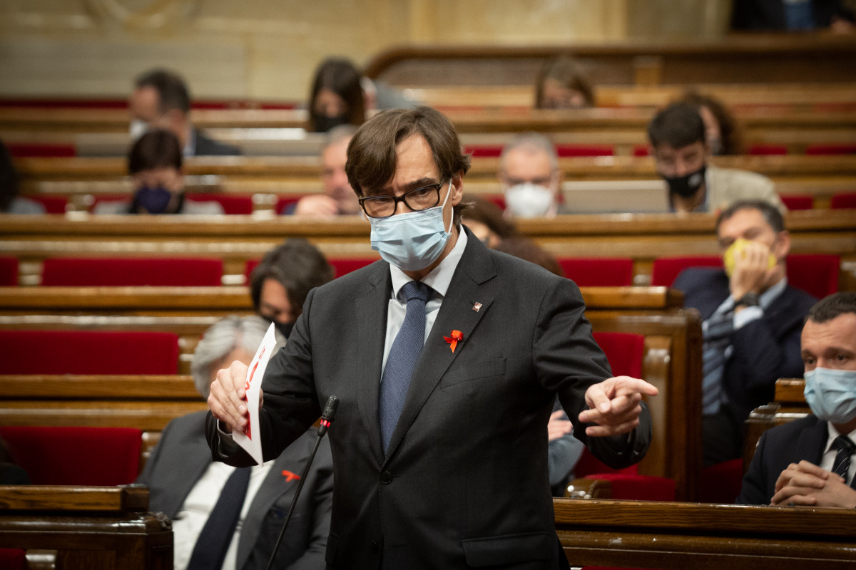 Arxiu - El líder del PSC al Parlament, Salvador Illa