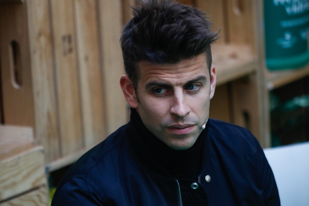 El jugador del FC Barcelona Gerard Piqué, en un acte publicitari a Madrid.