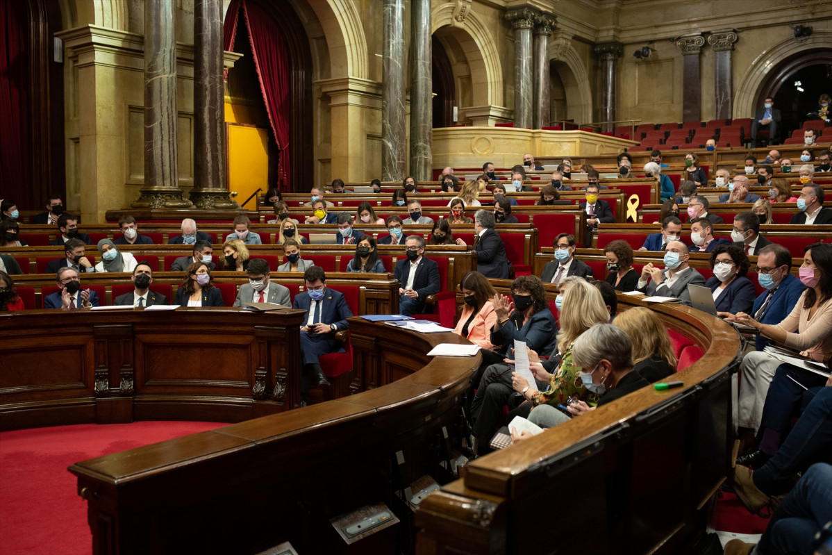 Arxiu - Vista general de l'hemicicle del Parlament. ARXIU.
