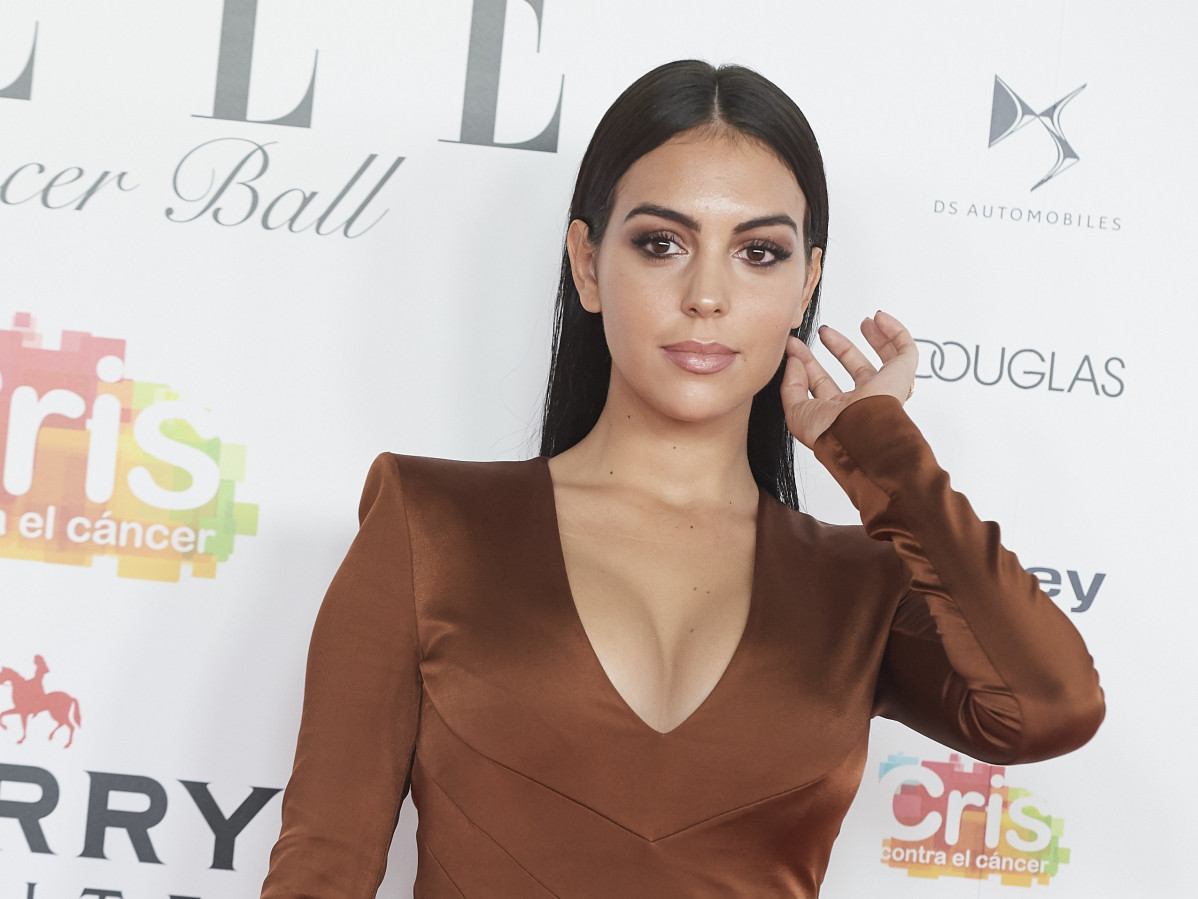 Georgina Rodriguez attends Solidaritat gala dinner per CRIS Foundation against Cancer at Intercontinental Hotel on May 30, 2019 a Madrid.
