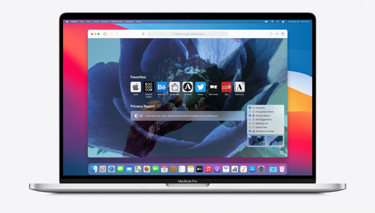 El navegador Safari a MacBook Pro