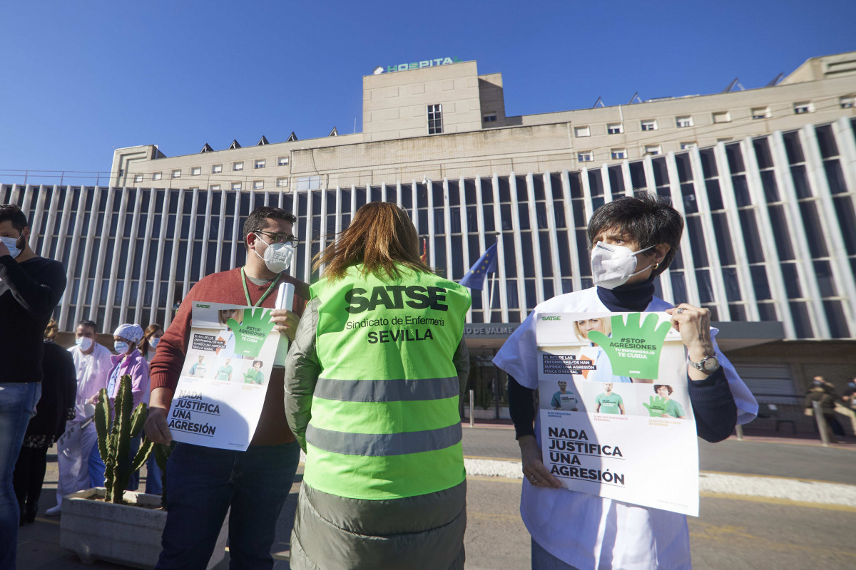 EuropaPress 4228934 diversos manifestants concentració greu agressió patida treballadors