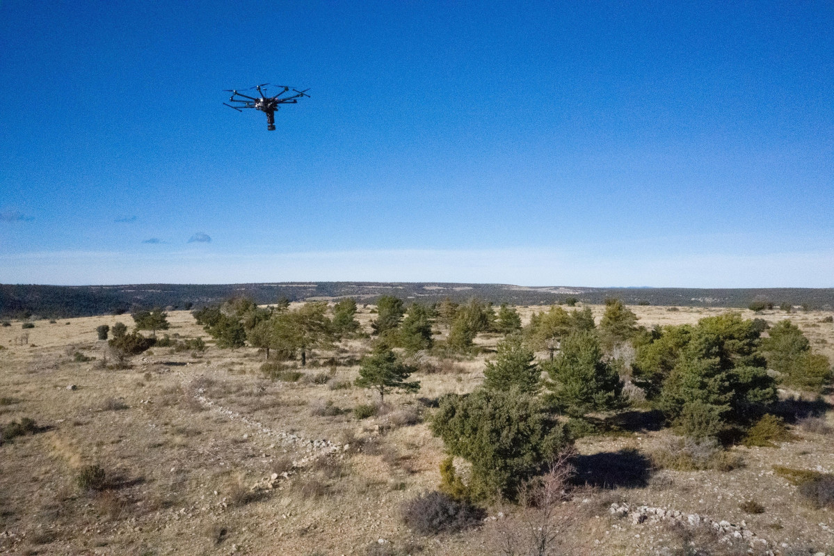 EuropaPress 4230369 plantació drones co2 revolution realitzada iberdrola