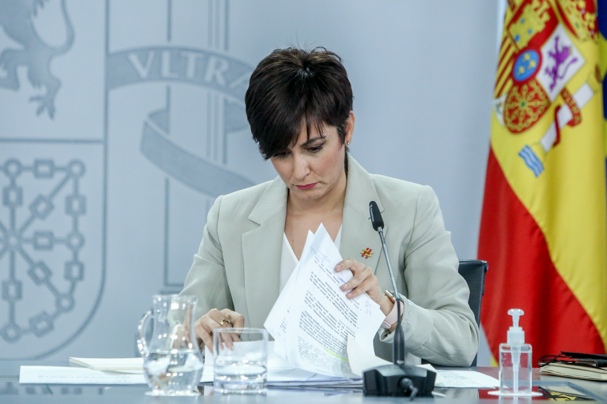 EuropaPress 4240653 ministra portaveu politica territorial isabel rodriguez roda premsa