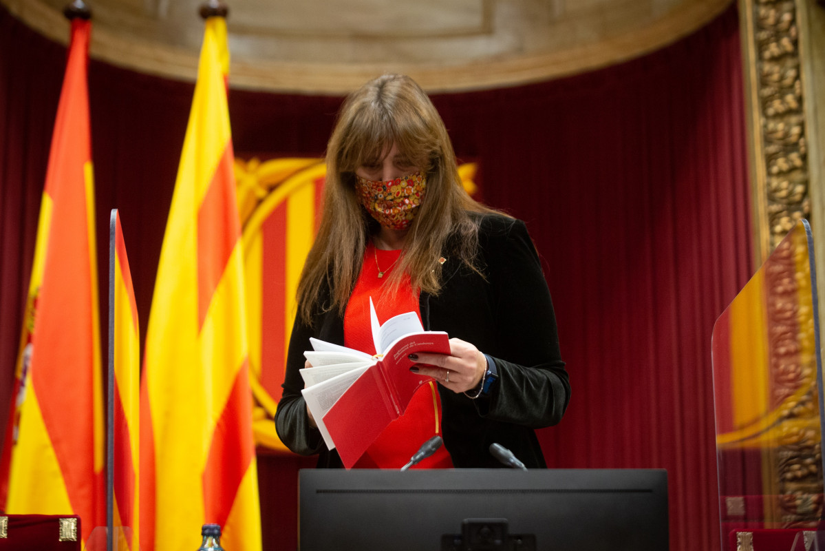 La presidenta del Parlament, Laura Borràs