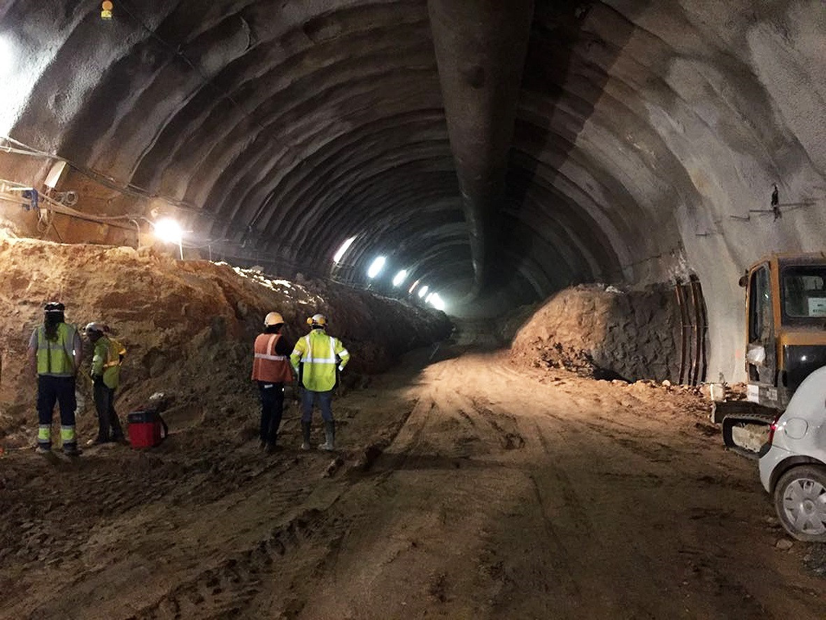 Túnel de la B-40 que ha de connectar Abrera i Terrassa