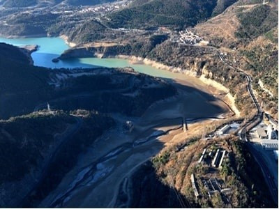Cola del embalse de la Baella (Barcelona)