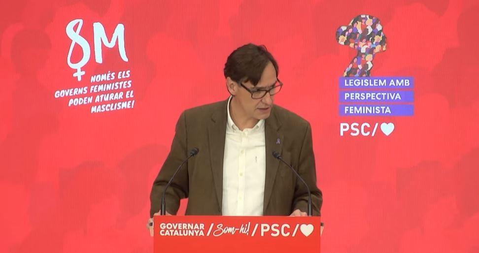 El líder del PSC en el Parlament, Salvador Illa