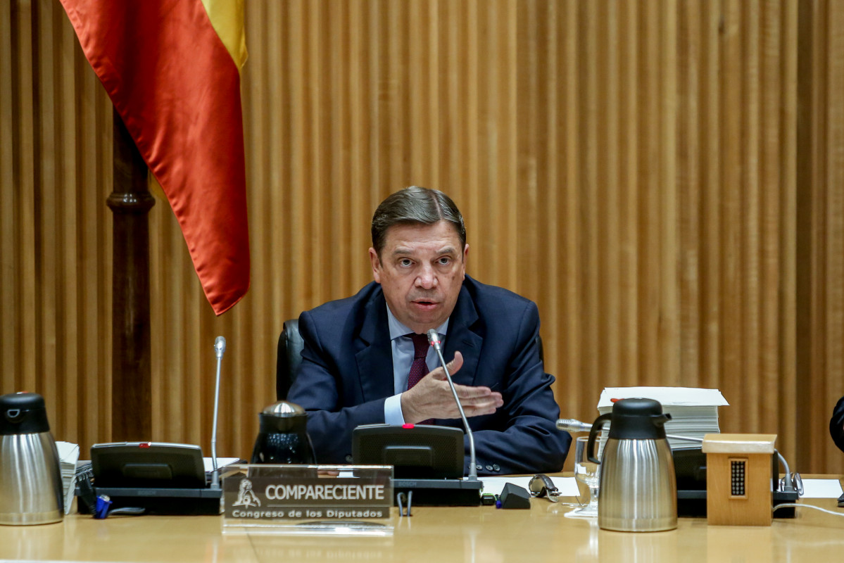 El ministre d'Agricultura, Pesca i Alimentació, Luis Planas, compareix a la Comissió d'Agricultura, Pesca i Alimentació, al Congrés dels Diputats