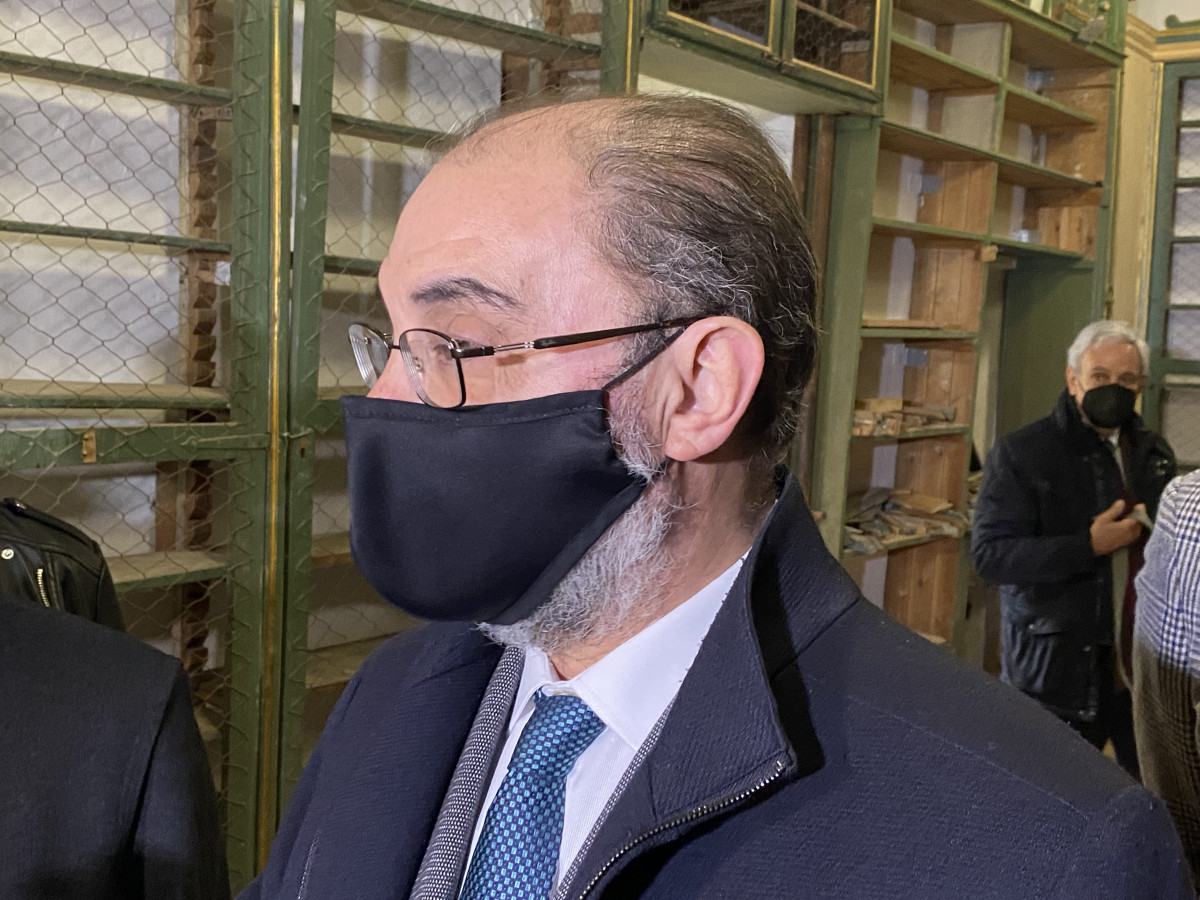 El presidente del Gobierno de Aragón, Javier Lambán