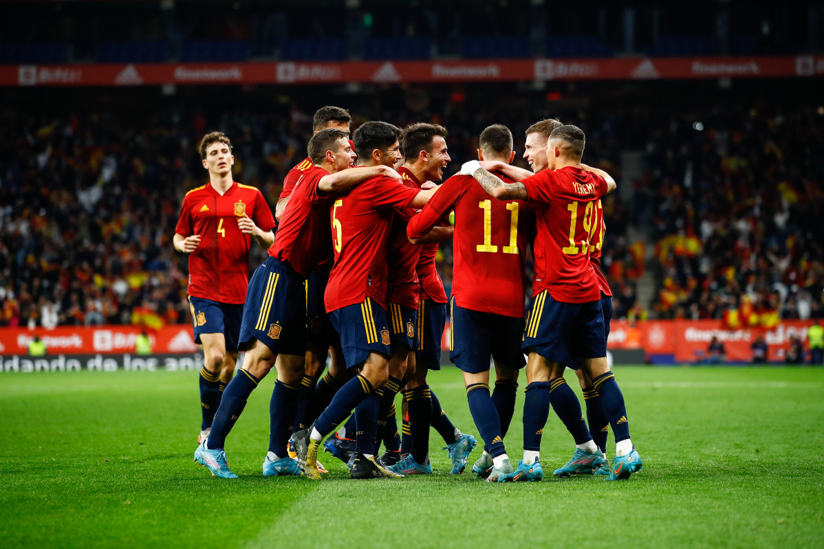 EuropaPress 4344253 dani olm of spain celebrates goal during the international friendly match