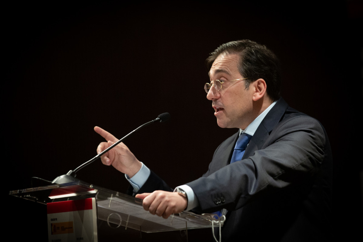 El ministre d'Afers Exteriors, UE i Cooperació, José Manuel Albares, al seminari 'Europa i Espanya davant l'Indopacífic: reptes per a la governança global i de seguretat'