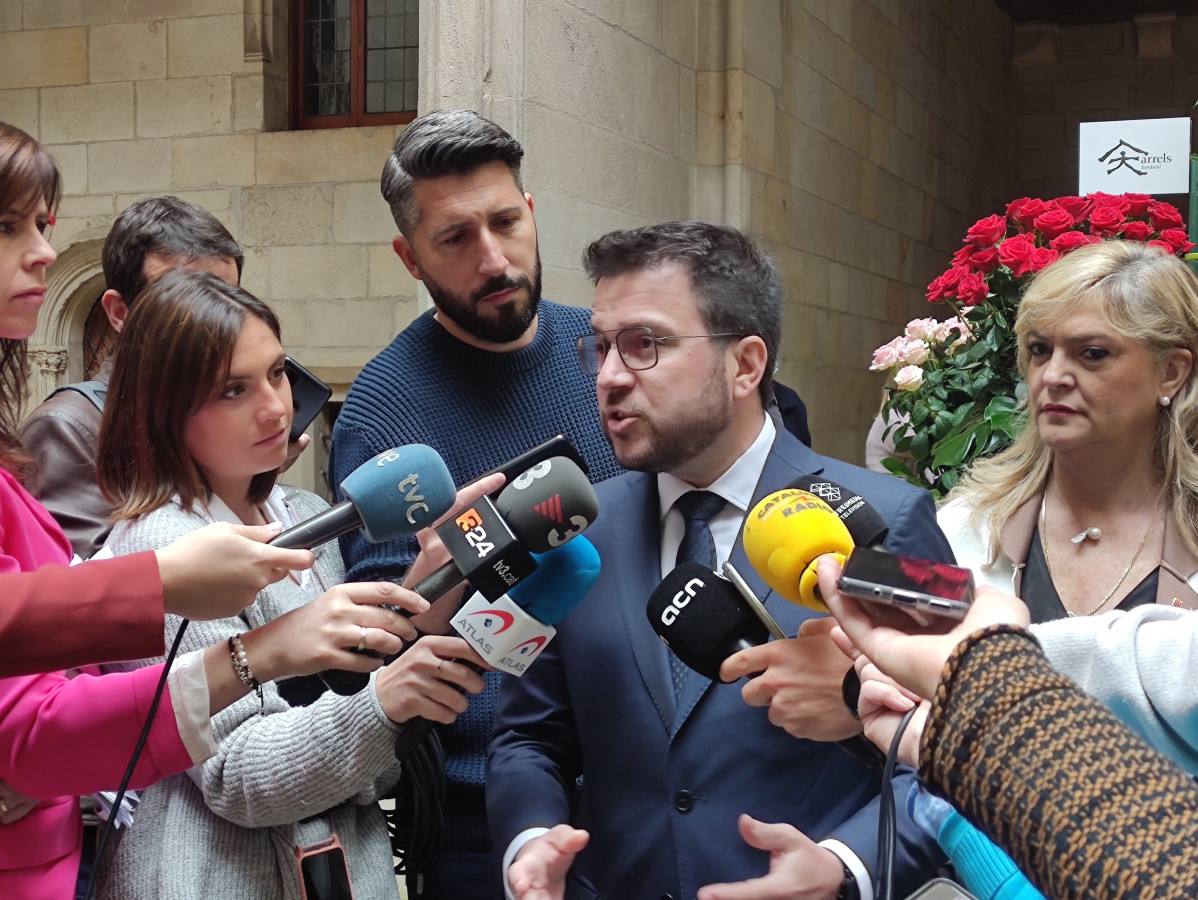 El presidente de la Generalitat, Pere Aragonès