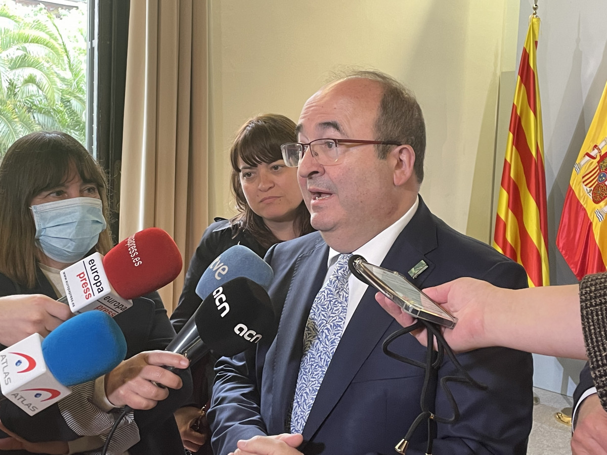 El ministro Miquel Iceta