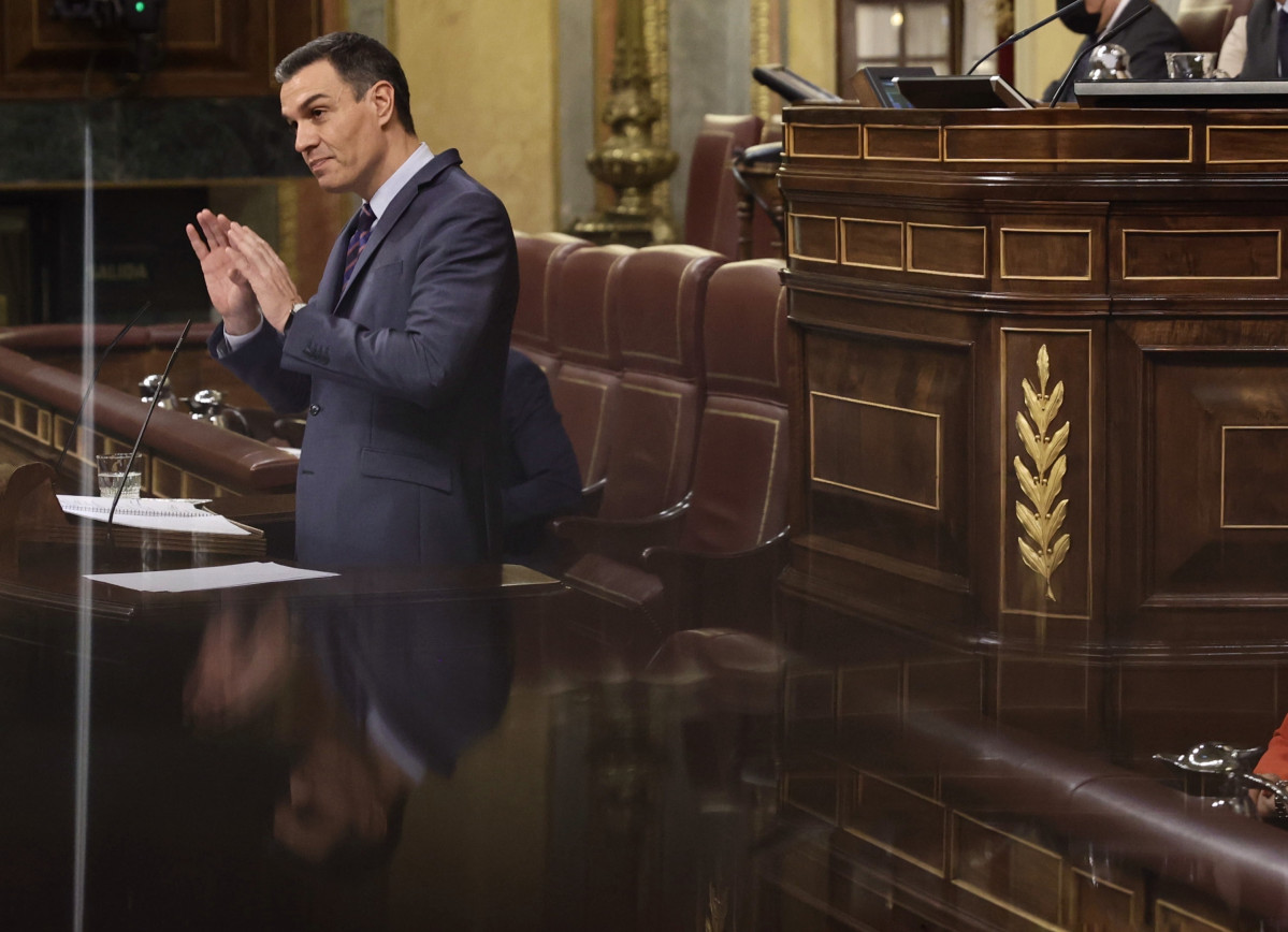 Arxiu - El president Pedro Sánchez, en una sessió plenària