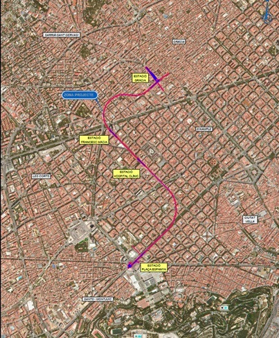 EuropaPress 4453078 plànol futur pas fgc conexió placa espanya gràcia barcelona