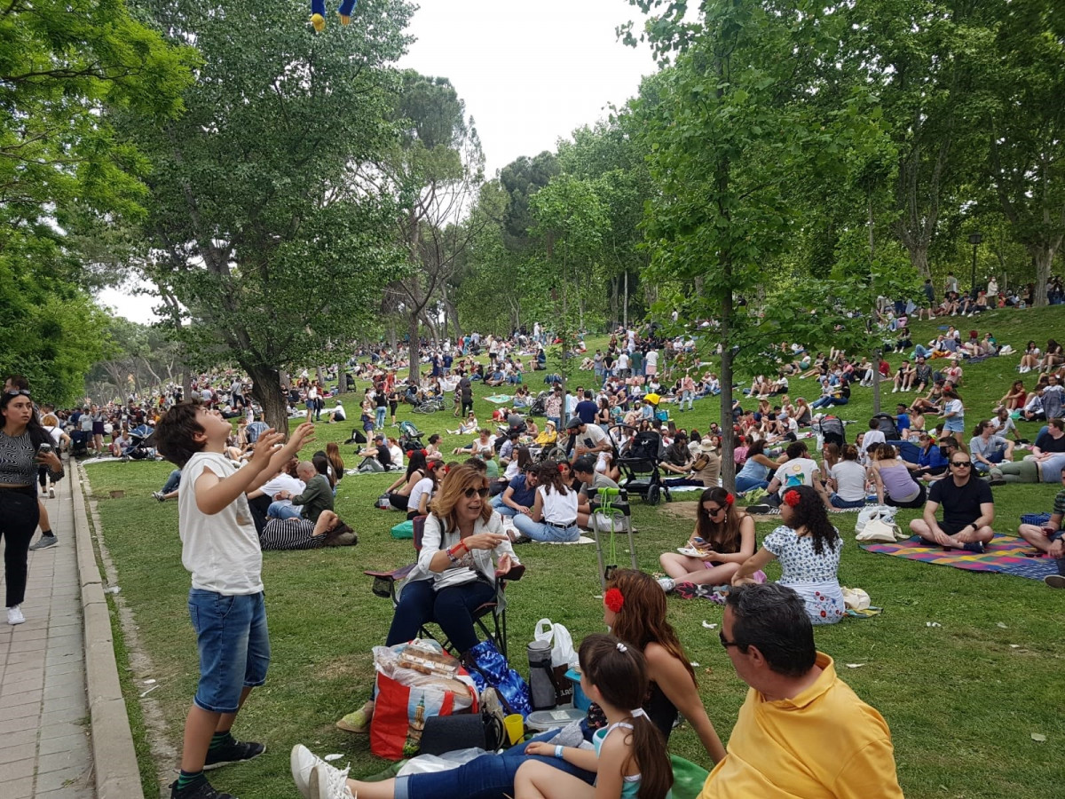 Pradera de San Isidro el 15 de mayo.