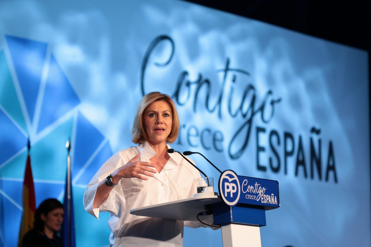 Cospedal intervé davant del plenari de la Convenció Nacional del PP