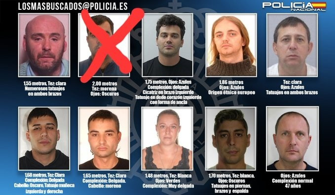 EuropaPress 4492710 detingut deu fugitius més buscats 48 hores després demanar policia