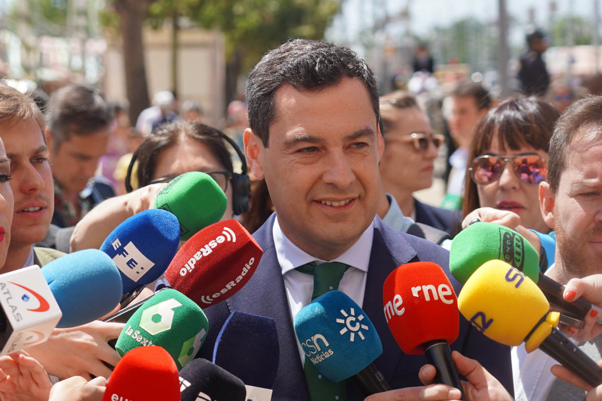 El president de la Junta d'Andalusia, Juanma Moreno