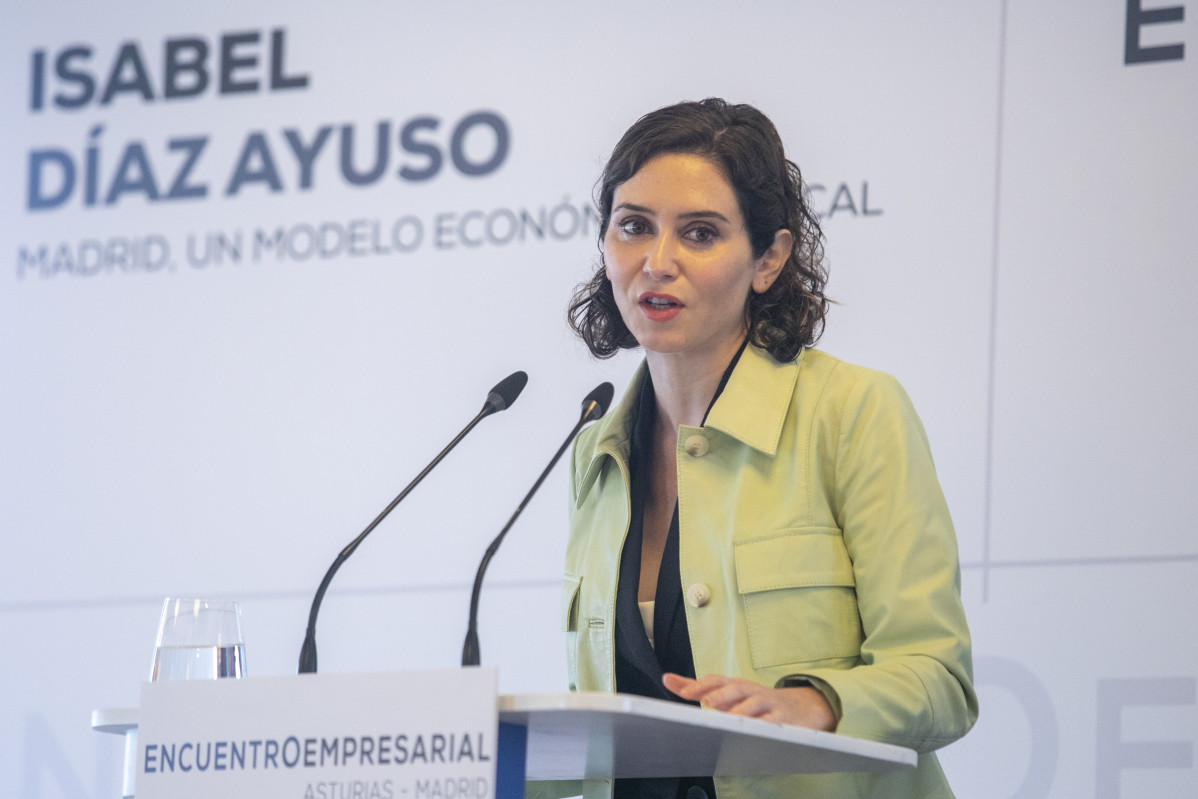 La presidenta de la Comunitat de Madrid, Isabel Díaz Ayuso