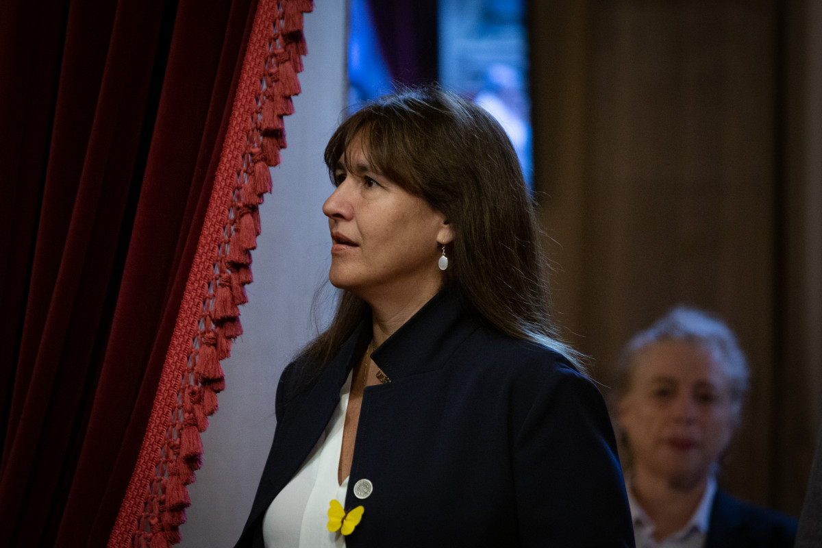 La presidenta del Parlament, Laura Borràs