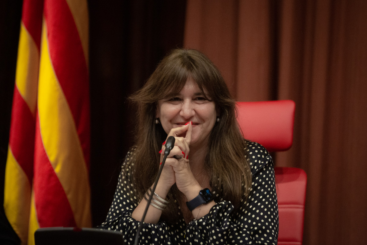 La presidenta del Parlament, Laura Borràs
