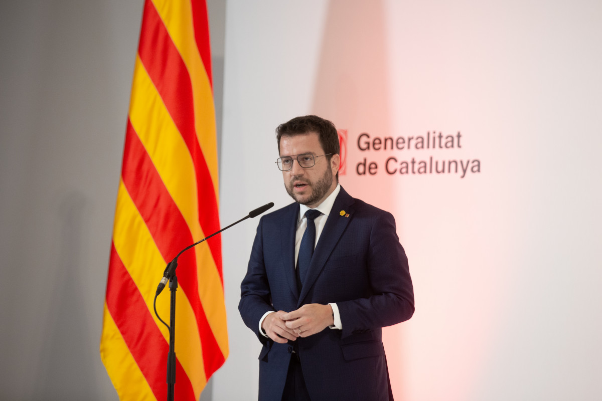 El president de la Generalitat, Pere Aragonès