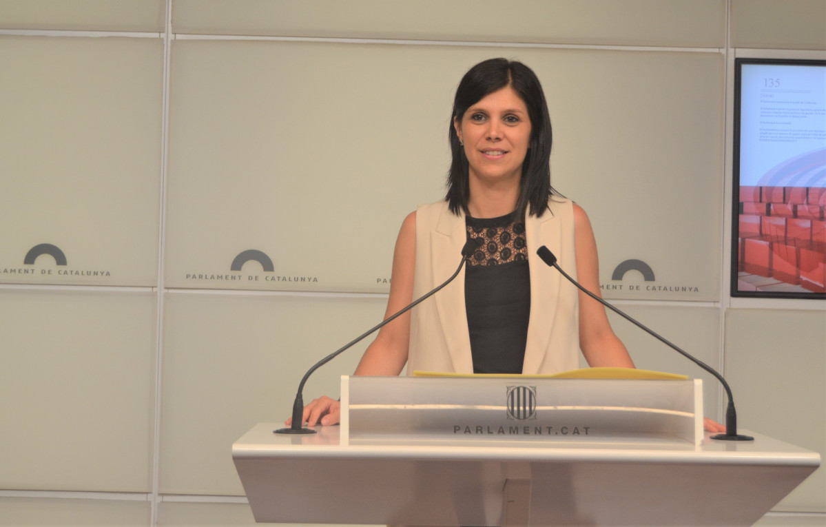 Arxiu - La portaveu d'ERC i secretària general adjunta, Marta Vilalta, a una foto d'arxiu