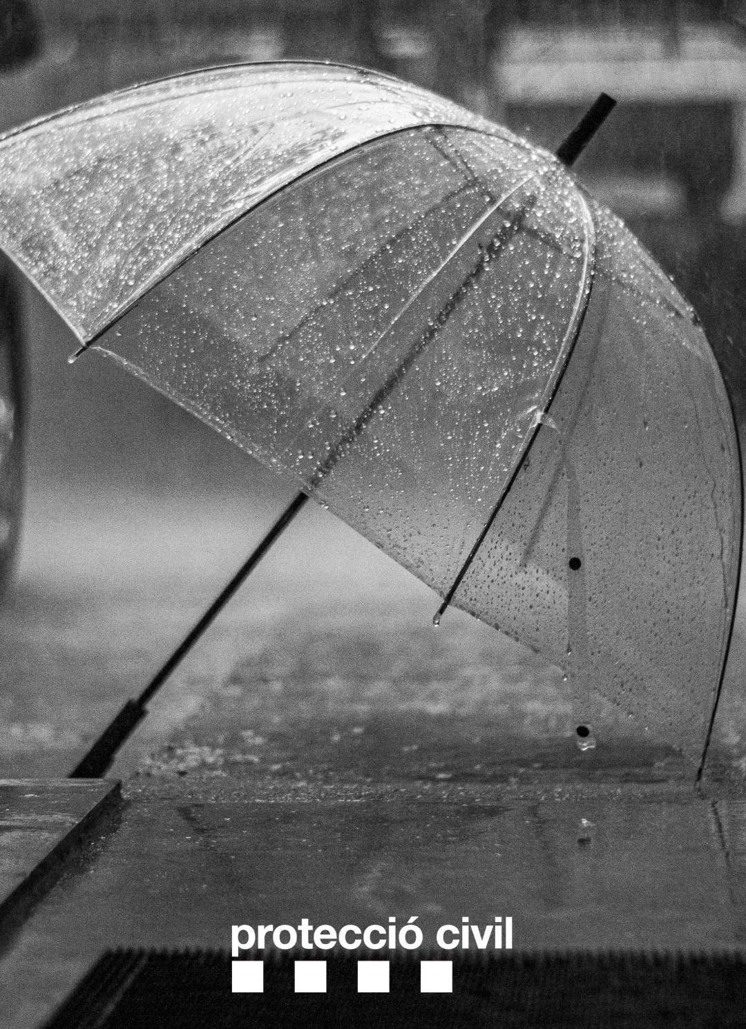 Un paraigua sota la pluja