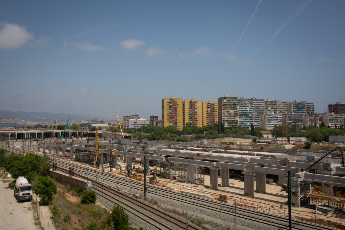 Arxiu - Vista general de les obres de l'estació de La Sagrera