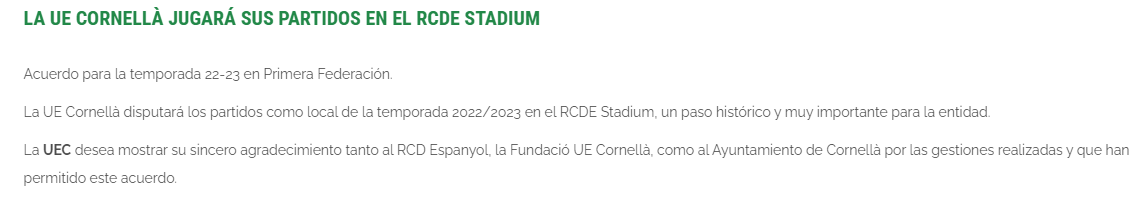 Comunicat UE Cornellu00e0