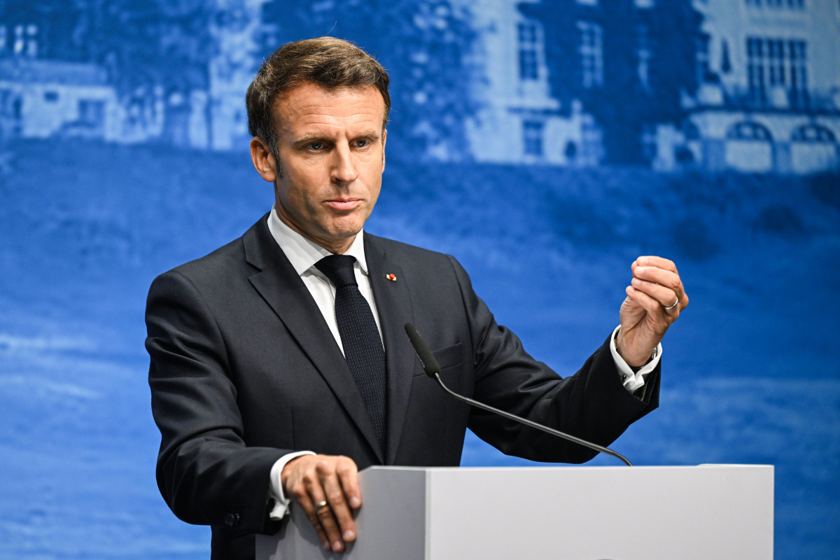 EuropaPress 4630521 filed 28 june 2022 bavaria elmau president of france emmanuel macron speaks