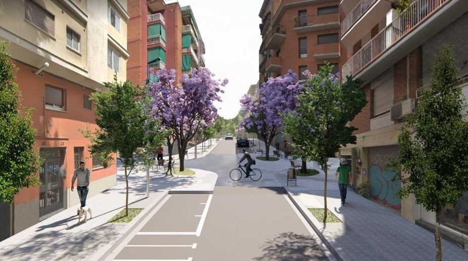 Projecte de pacificació per millorar la mobilitat al carrer Piquer de Barcelona
