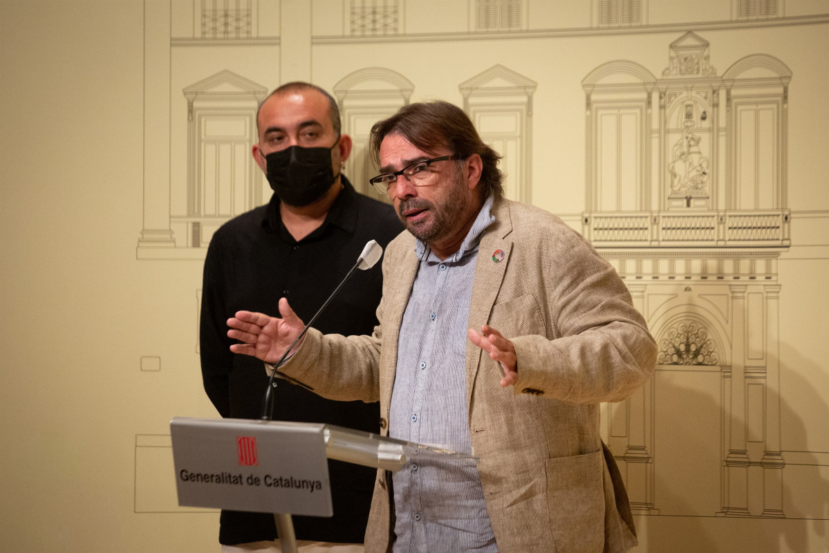 EuropaPress 3780091 secretari general ccoo catalunya javier pacheco ugt camil ros