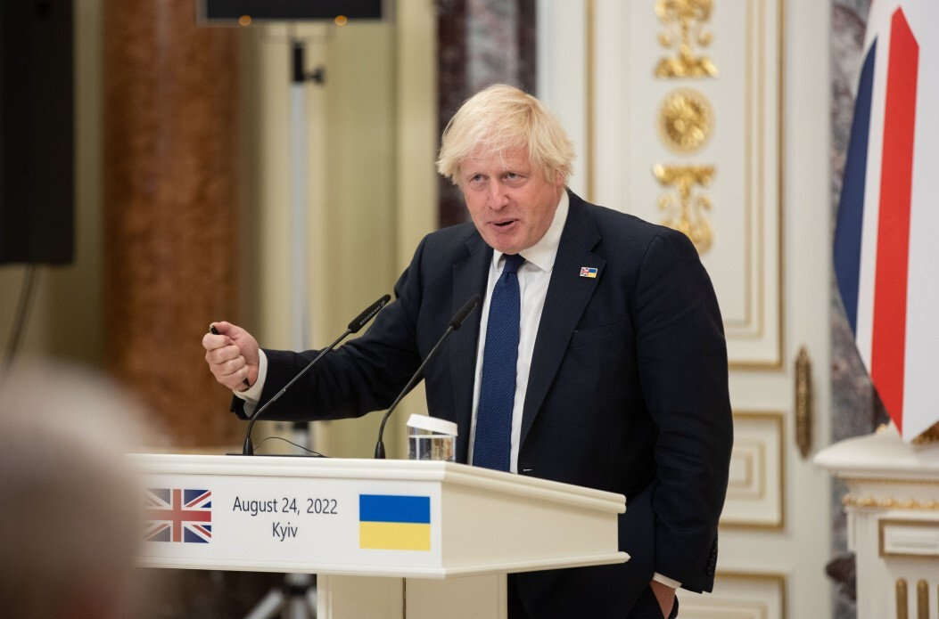EuropaPress 4640819 handout 24 august 2022 ukraine kiev uk prime minister boris johnson and