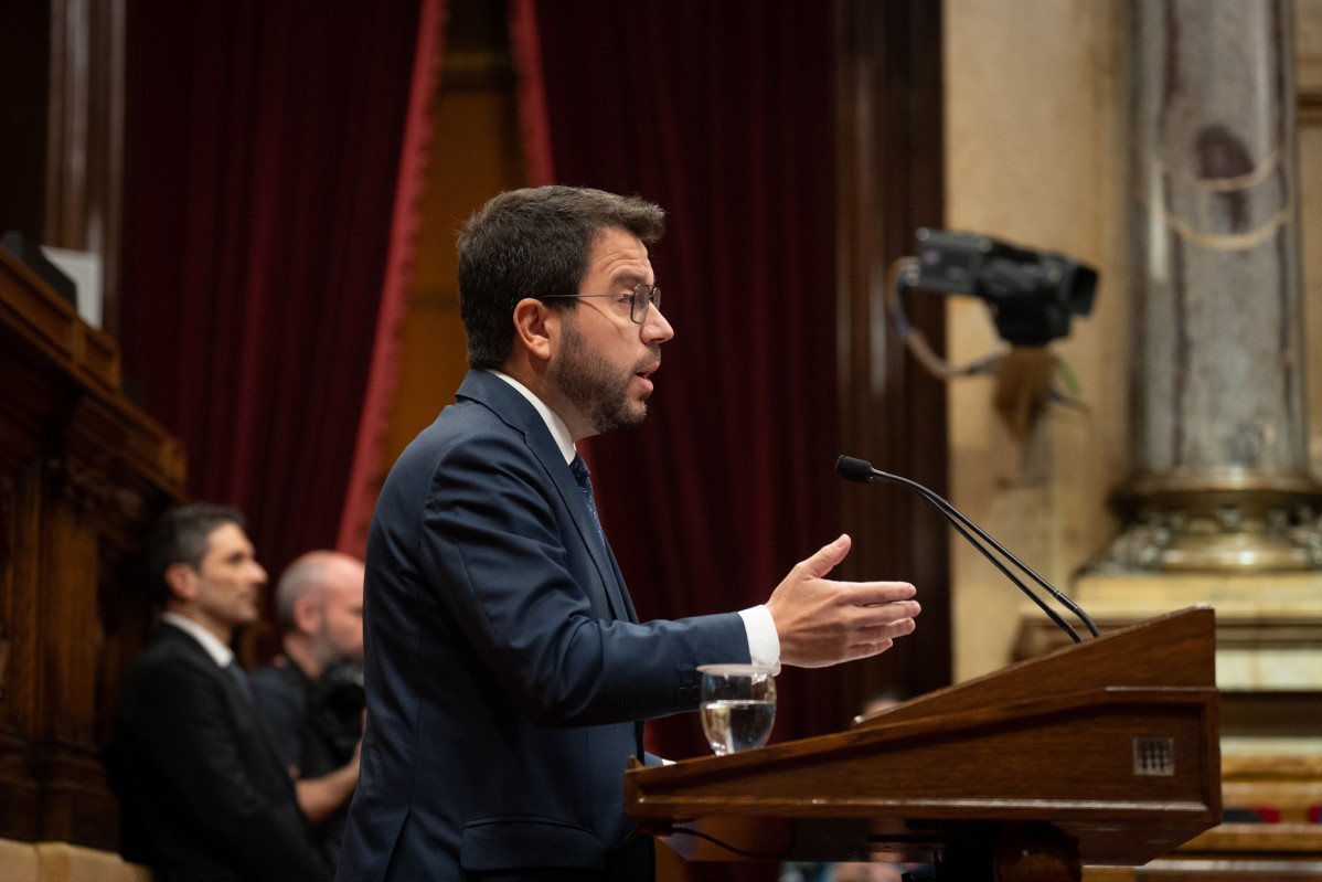 El president de la Generalitat, Pere Aragonès