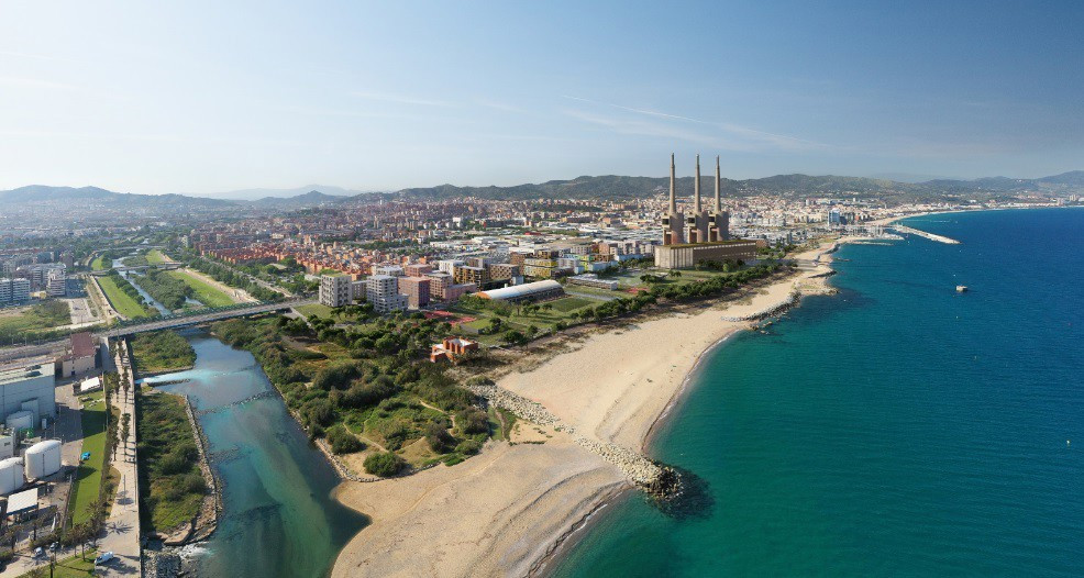 Imatge virtual del desenvolupament urbanístic de les Tres Xemeneies un cop finalitzat.